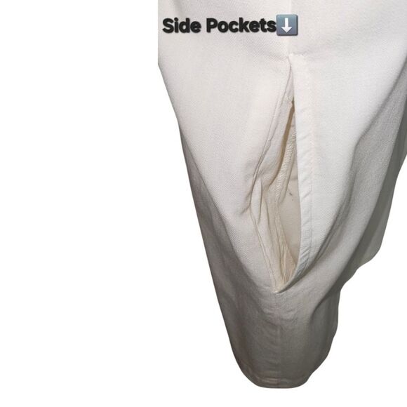 FREE PEOPLE Cheyenne Daytime Denim Ivory Mini Dress Size Large - Picture 9 of 16